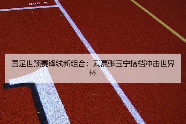 国足世预赛锋线新组合：武磊张玉宁搭档冲击世界杯